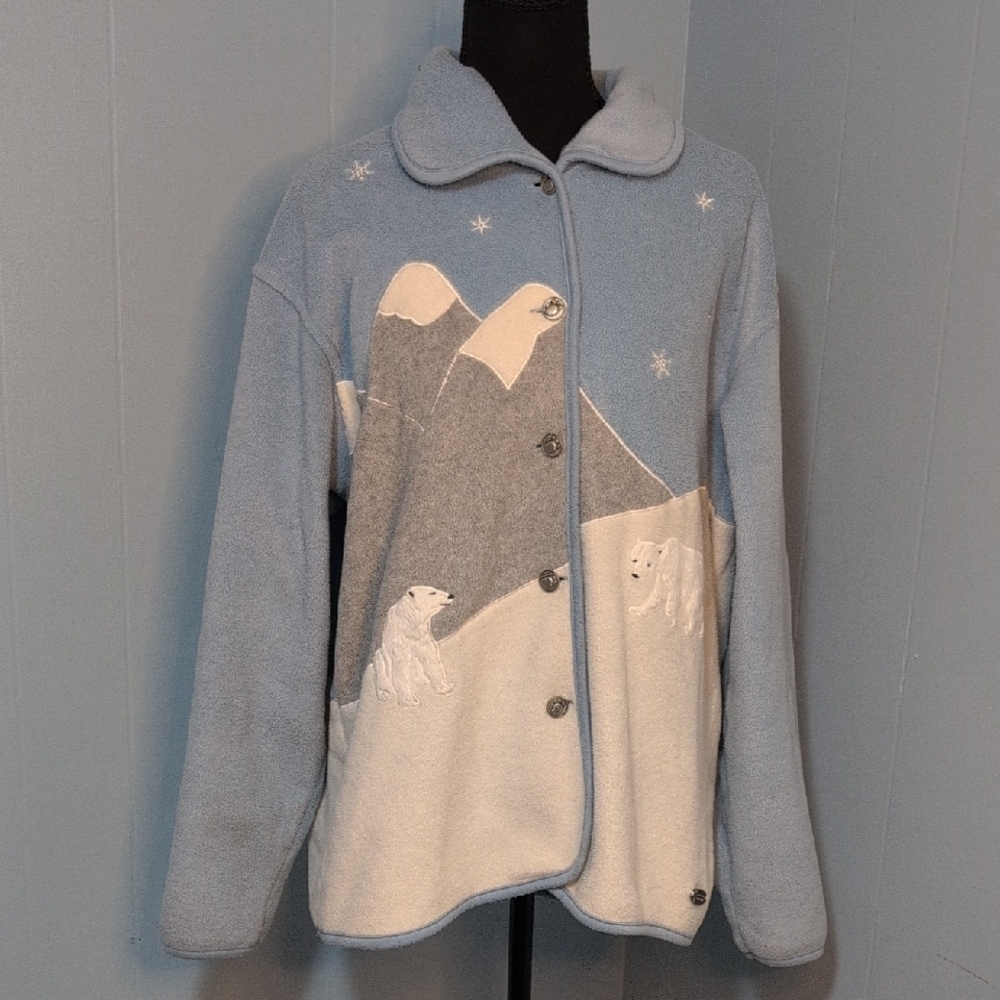 Northern Reflections Light Blue Polar Bear Jacket